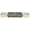 Trixie Food Bowl Bowl Dog Set City in stile ceramico grigio marrone