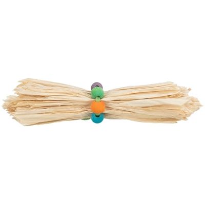 Giocattoli trixie per coniglio roditore con foglia di mais e perle di legno