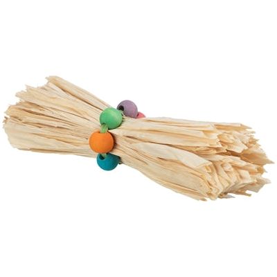 Giocattoli trixie per coniglio roditore con foglia di mais e perle di legno