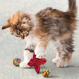 Kong Cat active jacks stuiterbal multipack met catnip rood - afbeelding 4