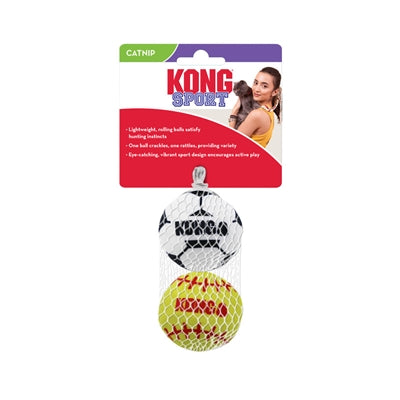 Kong Cat Sport Balls con catnip Assorti