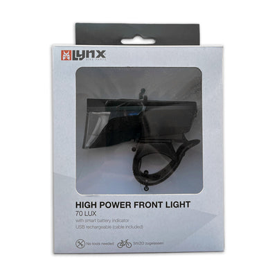 Koplamp USB High Power Max 70 Lux