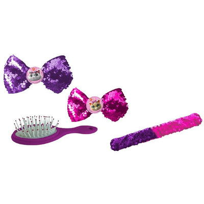 44 accesorios para el cabello gatti chicas de 4 piezas de 4 piezas púrpura