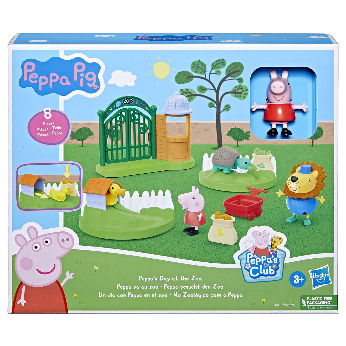 Hasbro Peppa va al zoológico Speelset