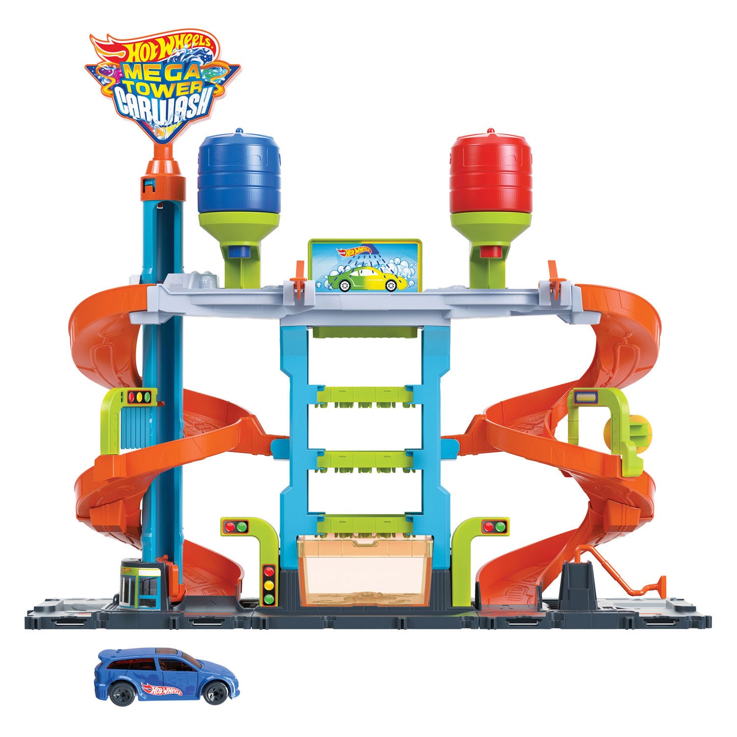 Hot Wheels City Mega Tower Car Wasserette