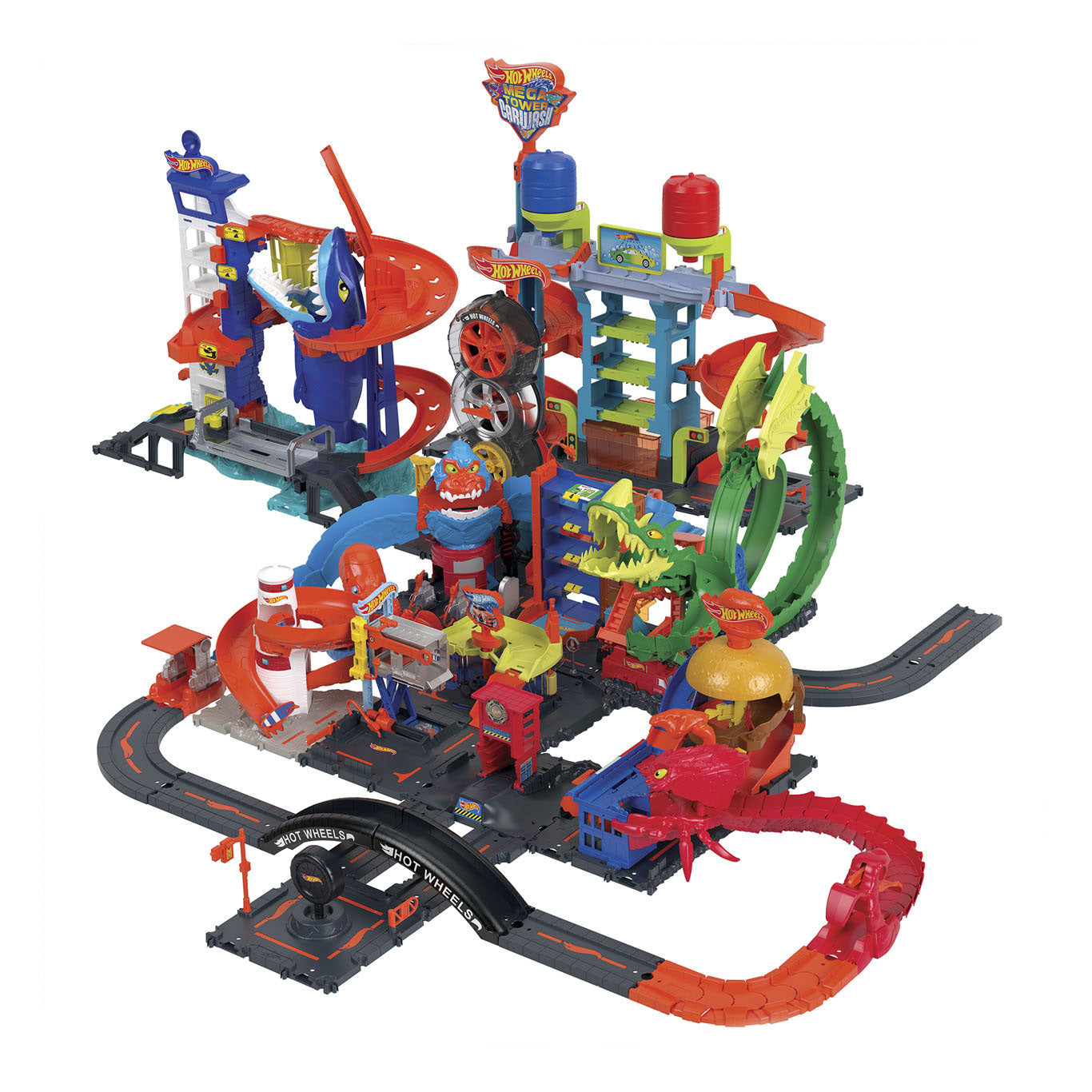 Hot Wheels City Mega Tower Car Wasserette