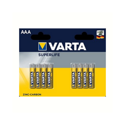 Baterías AAA SuperLife R03 1.5V Zink-Carbón 8 piezas