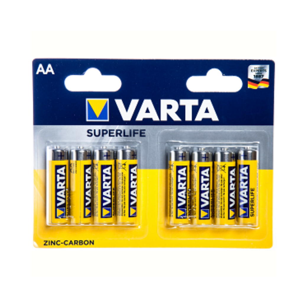 batterijen AA Superlife R06 1,5V zink-carbon 8 stuks