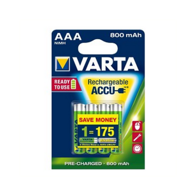 Batteria Mini Penlite ricaricabile VARTA AAA 800 MAH NIMH 1.2V 4 pezzi sulla mappa