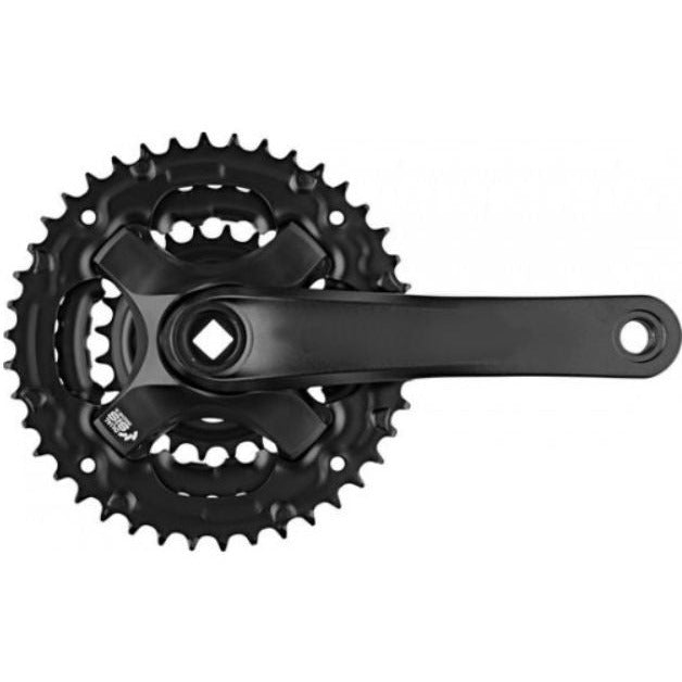 Samox Crankset 170 mm Triple 42 32 22 T MAT NERO - 4 mm