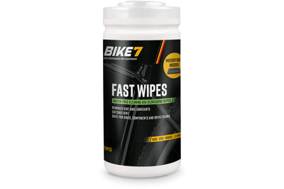 Bike7 - fast wipes pot met 70 doekjes inclusief microvezel poetsdoek