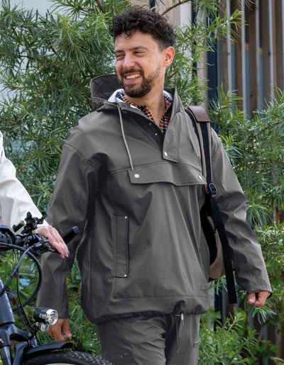 Mirage Regenjas Rainfall Closed Jacket maat L gemaakt van polyester soft touch earl grey