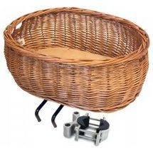 Basil Plutone - Dog Bike Basket - First - Brown