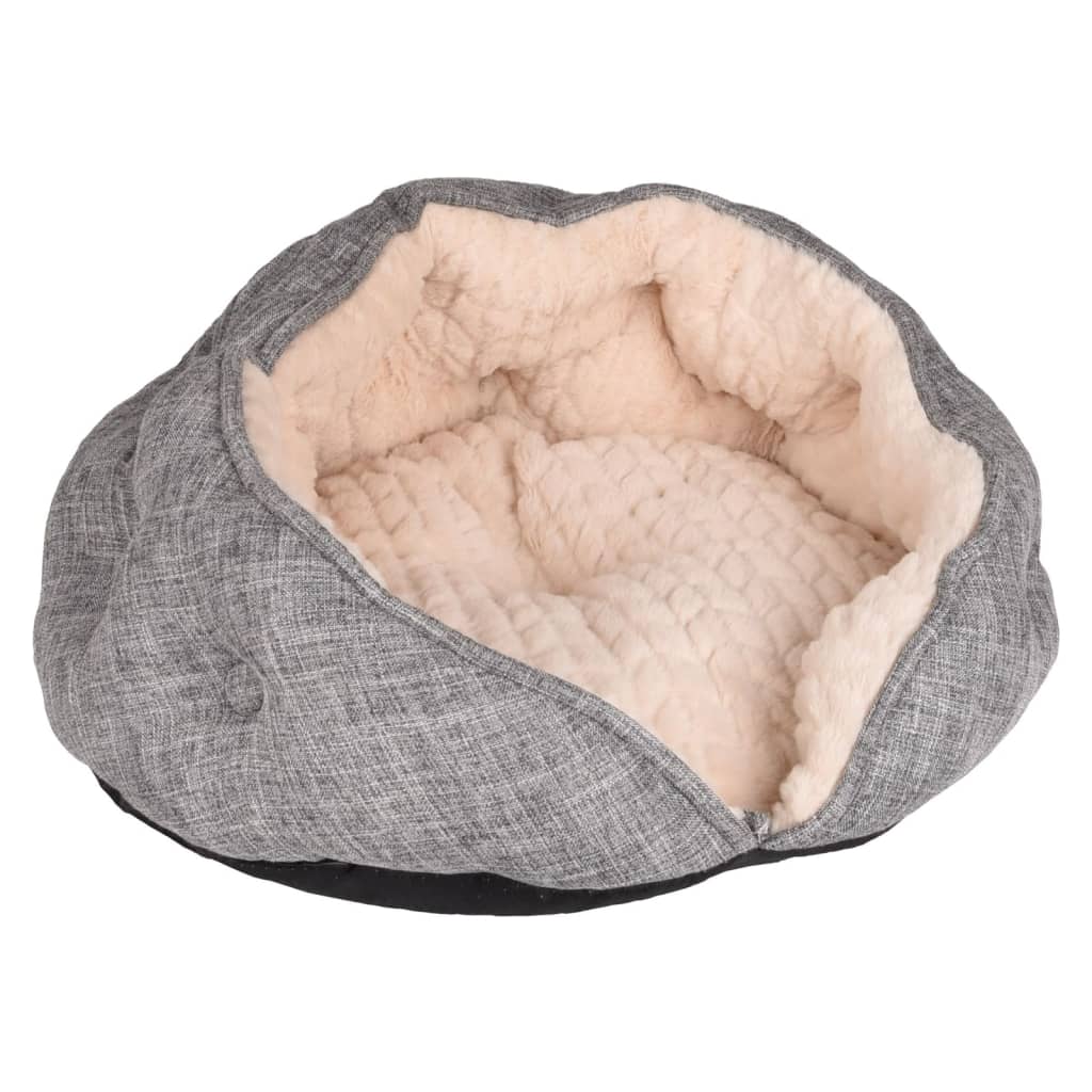 Flamingo Flamingo Cat Cave Zupo 49x49x25 cm de gris redondo y crema