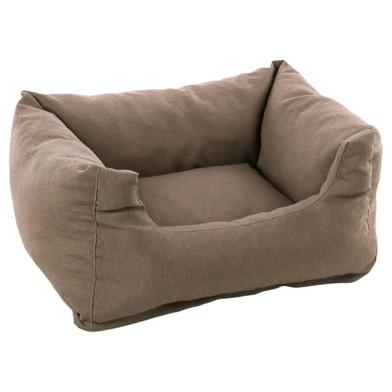 FLAMINGO FLAMINGO Hondenmand met rits Panama rechthoekig 50x40x18 cm taupe
