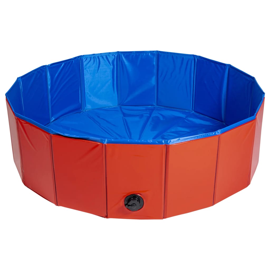 Animal Boulevard Animal Boulevard Pet Swimming Pool Raffreddamento L 100x100x30 cm blu rosso