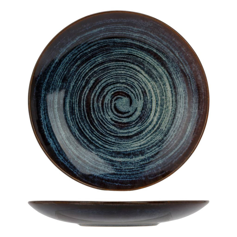 Accogliente Trendy Accogliente Atlantis alla moda Atlantis 6 St Circle Pattern Ø21,5 cm blu