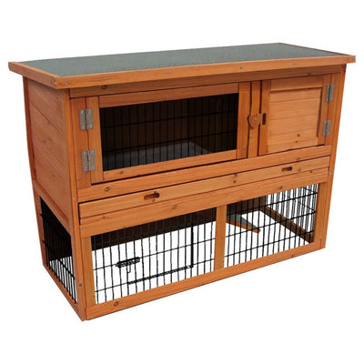 FLAMINGO FLAMINGO Konijnenhok Loft 111x45x78 cm bruin