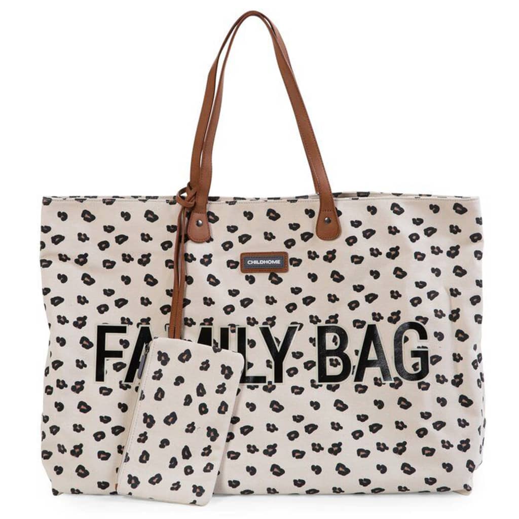 Bolsa de cuidado infantil Bag Family Bag Family Leopard Motif Canvas