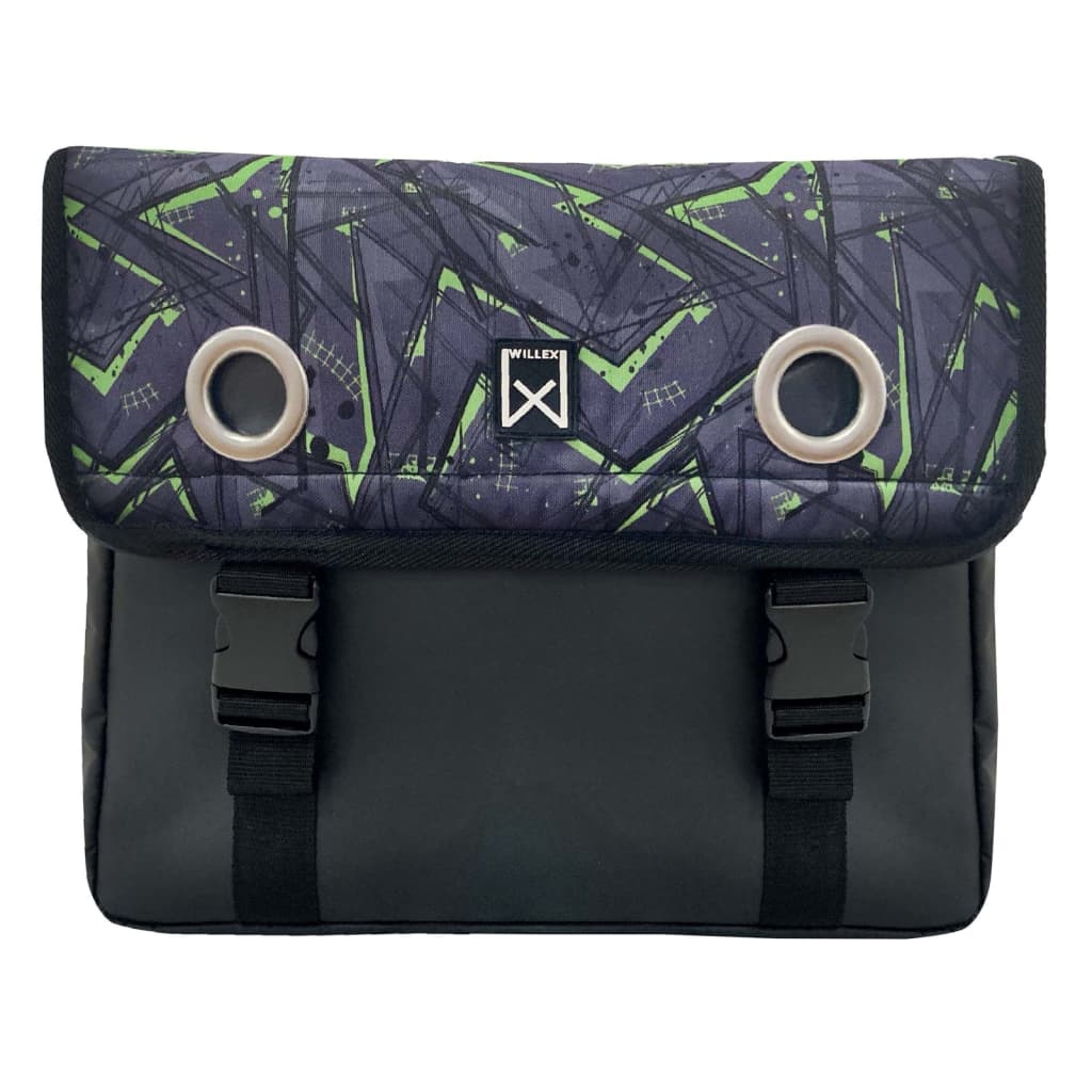 Bolsas de bicicleta Wilex wilex lona 30 l verde y negro