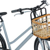 Basil Green Life - rotan fietsmand - medium - voorop natural bruin