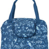 Basil Wanderlust Carry All Bag - blauwe fietshandtas met vogelprint - waterafstotend - 18L