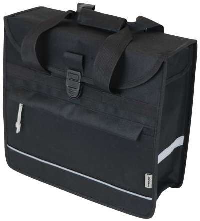 Comprador básico de la bolsa de bicicleta de borde de 20 litros 37 x 34 x 13 cm Negro