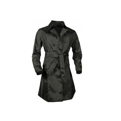 Dr Rain Mantle Ladies, tamaño L. Negro, con capucha extraíble, 2 bolsas, + bolsas para transportadores