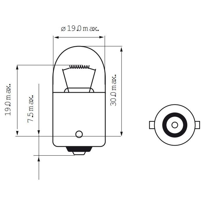 Lámpara Bosma 6V-10W BA15S