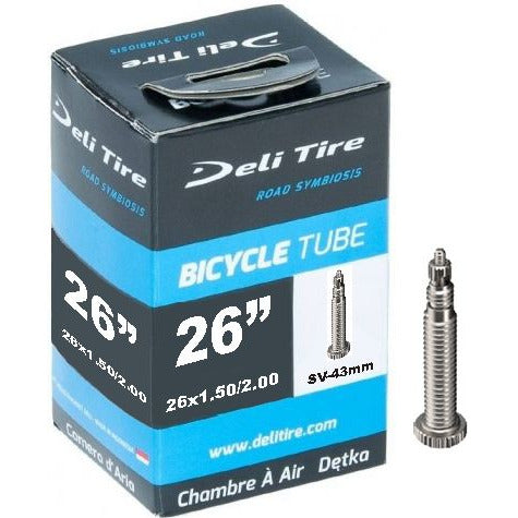 Tubo interno del neumático deli SV13 26 pulgadas 26x1.50-2.10 40 54-559 43 mm francés