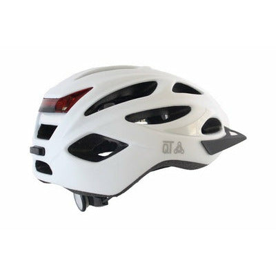 Qt Cycle Tech Helmet Urban 52-58 CM LED MATT WHITE LED 2810372