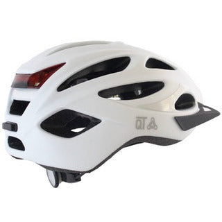 QtCychectech Qt Cycle Tech Helm Urban 58-62 CM Mat White LED Iluminación 2810373