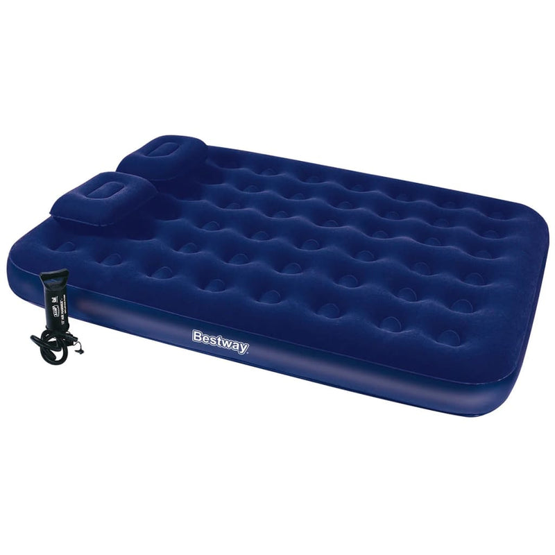 Bestway Airbed gonfiabile con cuscino e pompa 203x152x22 cm 67374