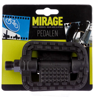 Mirage tour pedali in plastica anti -slip blister nero 1500960