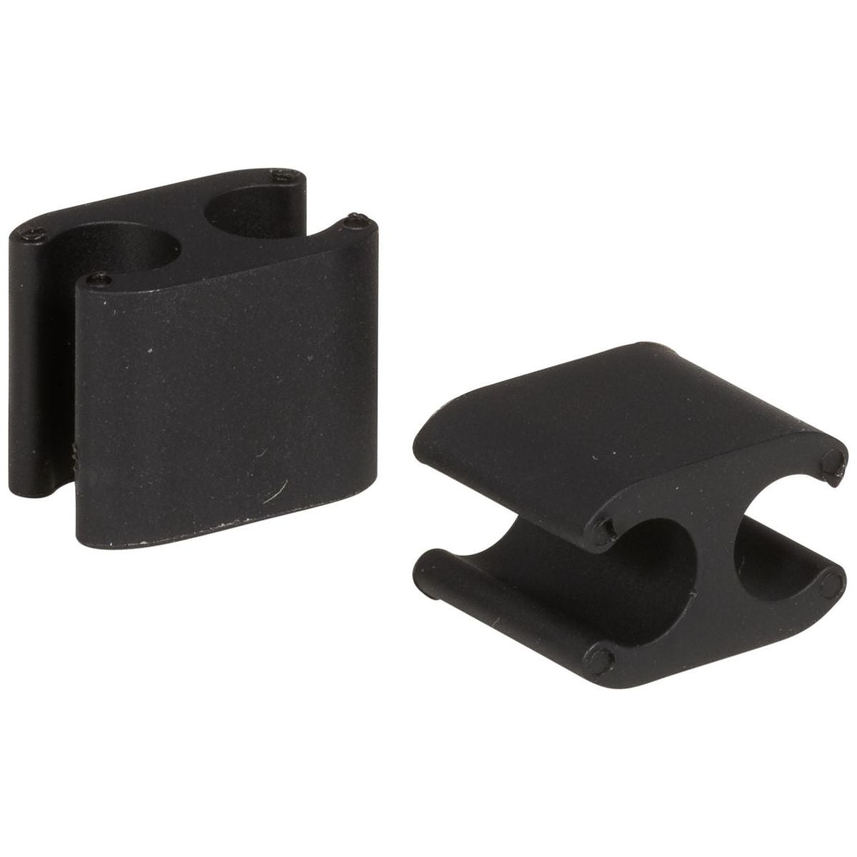 Elvedes Cable Clips Duo PVC para DI2 5.0 mm + 2.5 mm de negro (50 piezas)