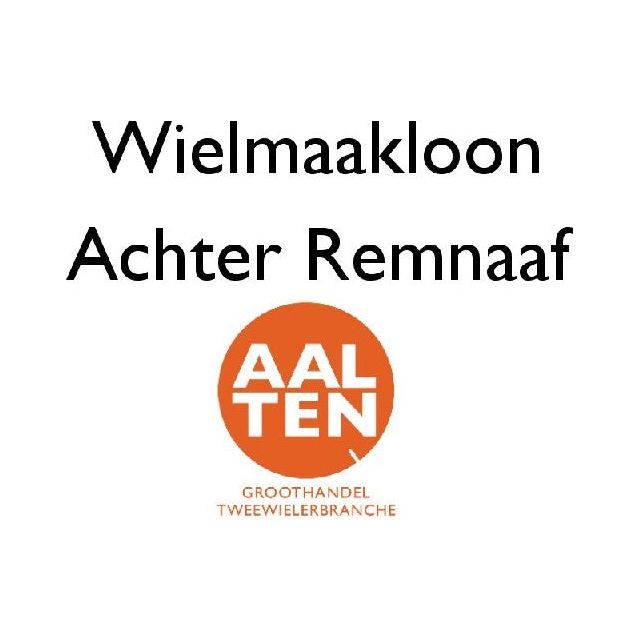 Wiel maken spaakloon achter remnaaf