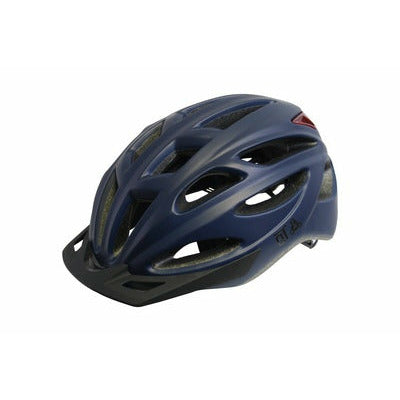QT Cycle Tech Helmet Urban 58-62 CM Matt Bluew LED LIGHTING 2810379