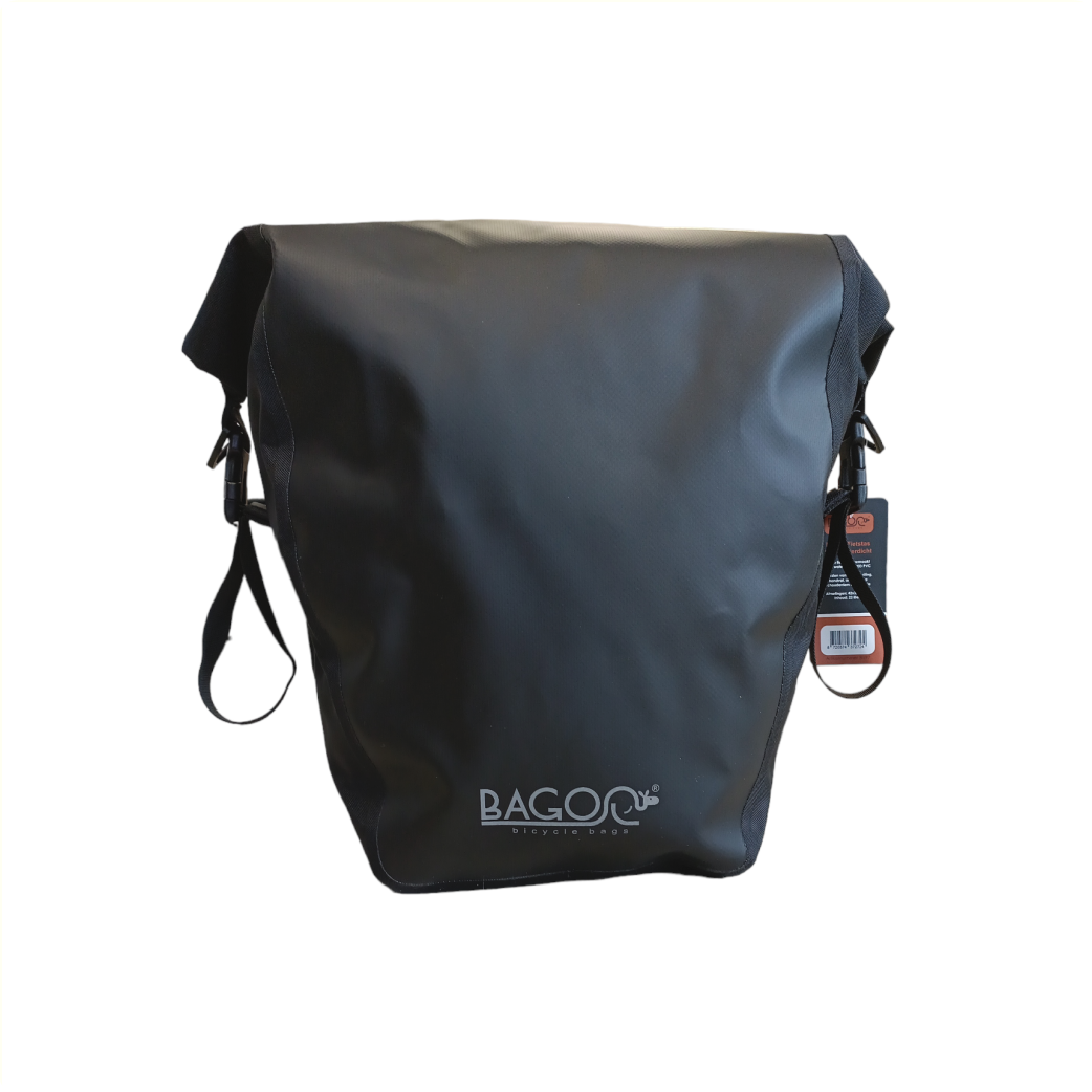 Bagoo qualche borsa per biciclette. Impermeabile. Contenuto 600D PVC 60x32cm 22LTR