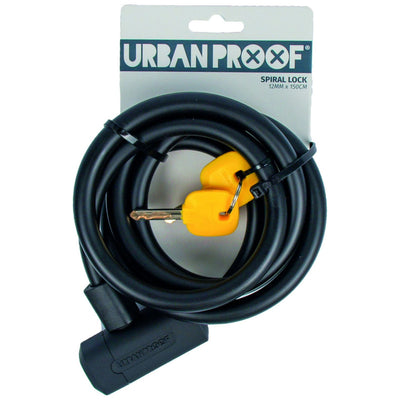 Urbanproof spiraalslot 12mm*150cm zwart