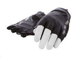 Mirage Lycra handschoen maat xl gel zwart korte vinger op kaart