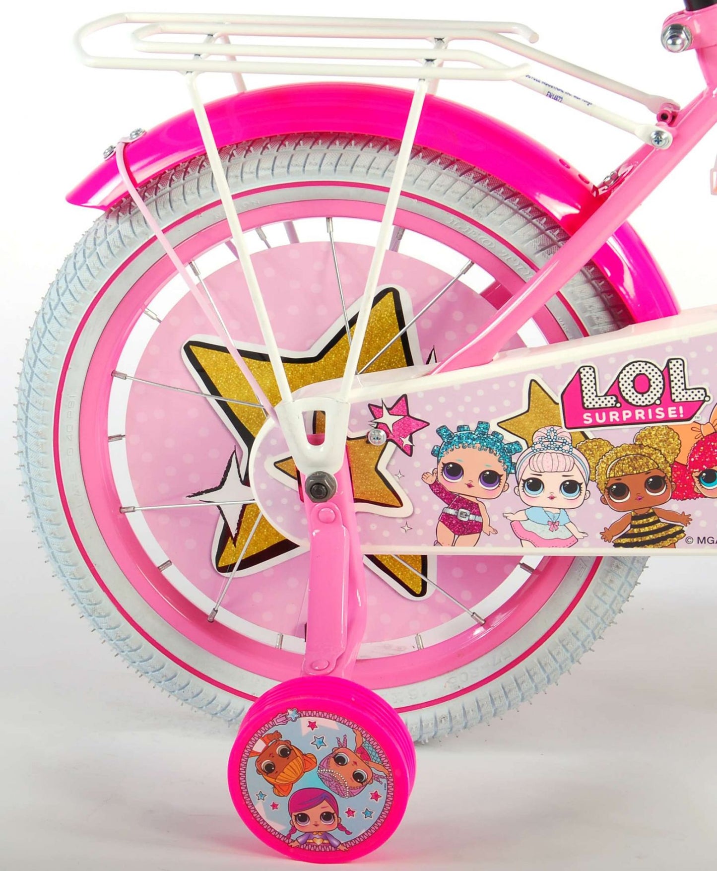 Lol sorpresa bicicleta para niños - niñas - 16 pulgadas - rosa