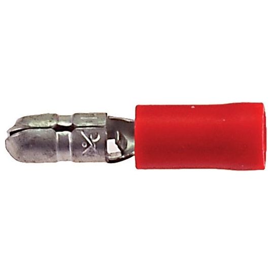 Kabelschoen kogelconnector mannelijk 4 mm rood (100 stuks)