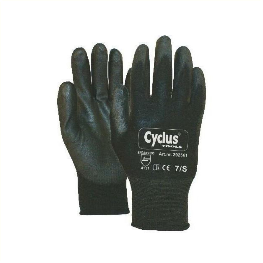 Cycplus Work Glove Nylon S 7 L+R Red Collar Cycle 292561