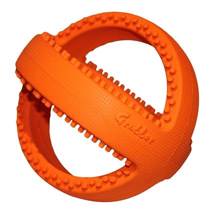 Happy Pet Grubber Interactive Football Orange