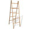 Vidaxl Double asciugamano la scala con 5 gradini 50x160 cm Bamboo