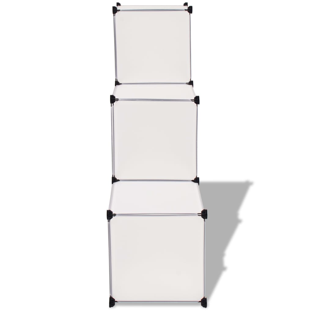 Vidaxl Storage mobili con 6 scomparti bianchi