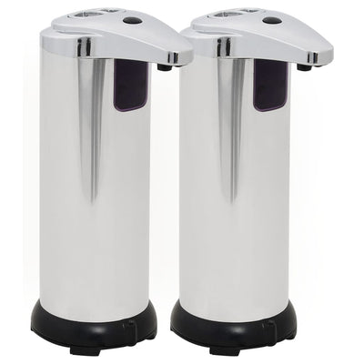 VidaXL Automatische zeepdispensers infraroodsensor 600 ml 2 st