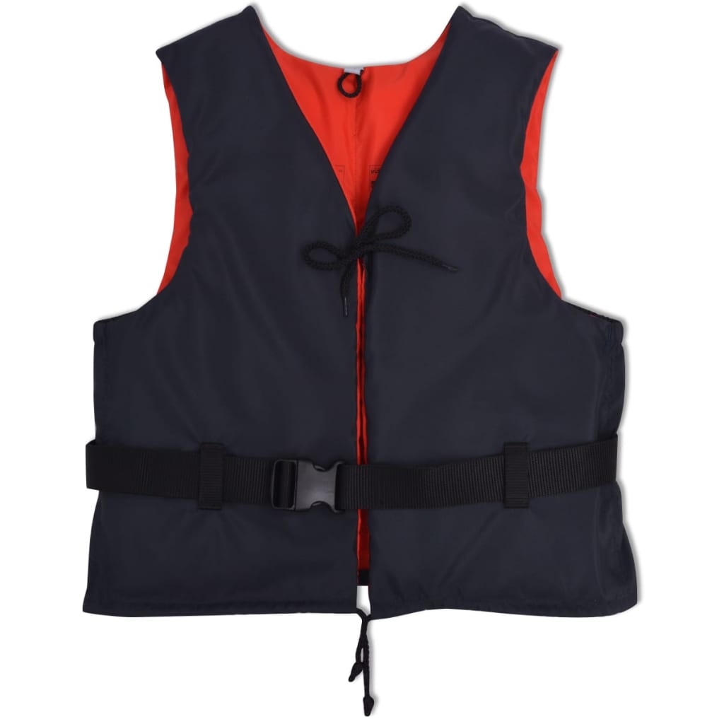 Vidaxl chaquetas de natación 50 N 90+ kg azul marino 4 sts