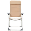 VidaXL Campingstoelen 2 st 58x69x111 cm aluminium crème
