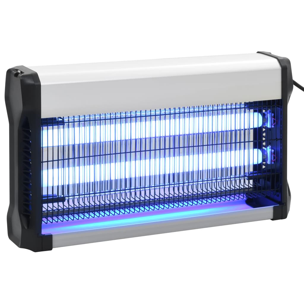 VidaXL Vliegendoder 30 W aluminium zwart